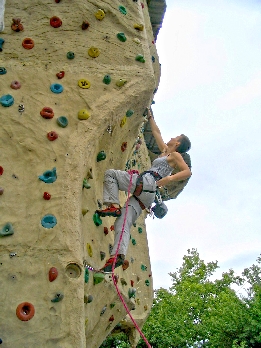 Jutta im Vorstieg, Aussenwand Extrem 2 w